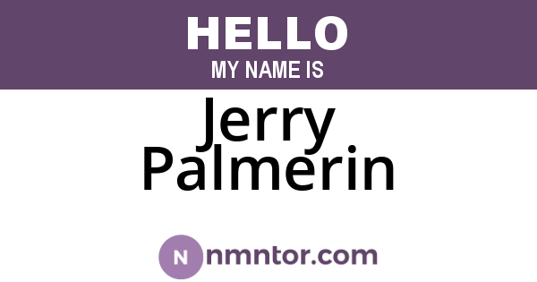 Jerry Palmerin
