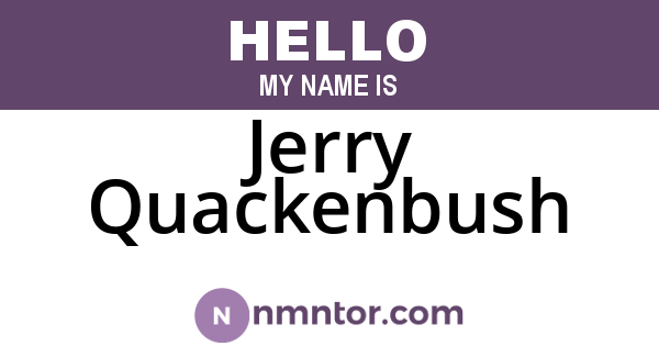 Jerry Quackenbush