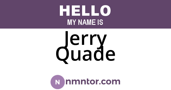 Jerry Quade