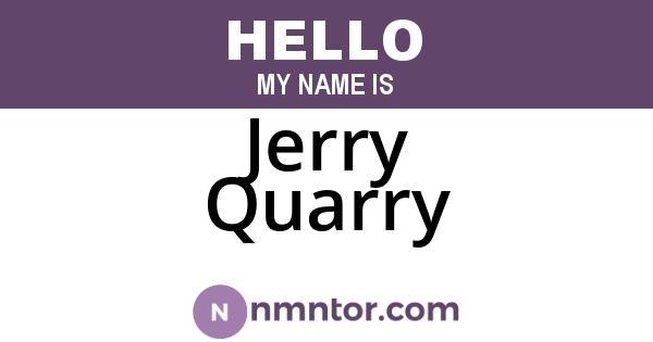 Jerry Quarry
