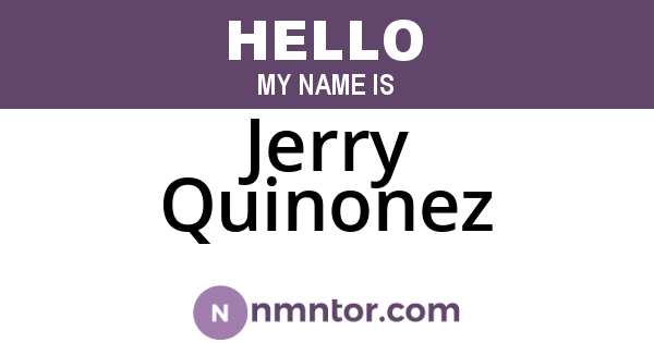 Jerry Quinonez