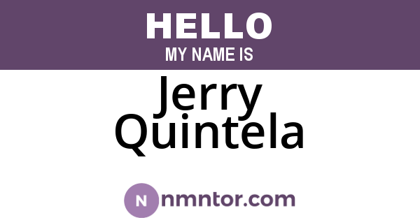 Jerry Quintela