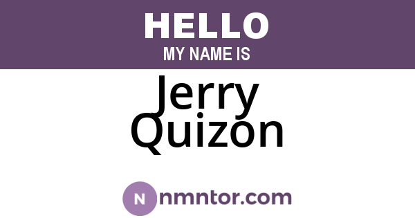 Jerry Quizon