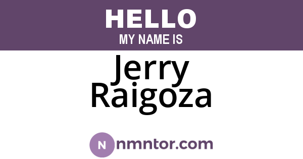 Jerry Raigoza