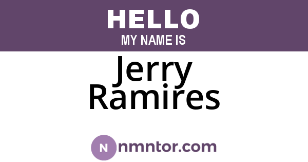 Jerry Ramires