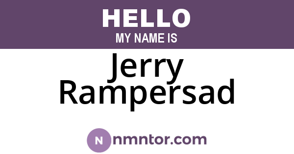 Jerry Rampersad