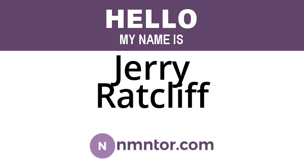 Jerry Ratcliff