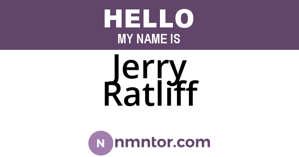 Jerry Ratliff