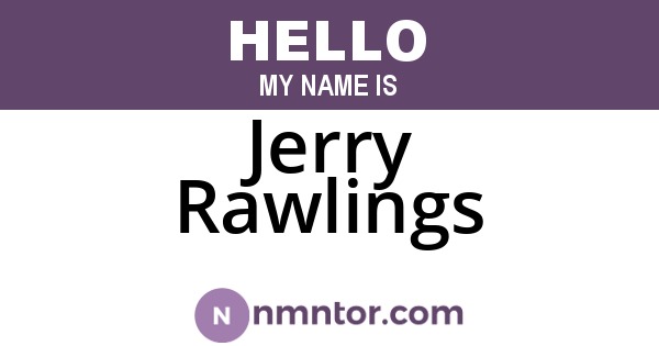Jerry Rawlings