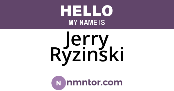 Jerry Ryzinski