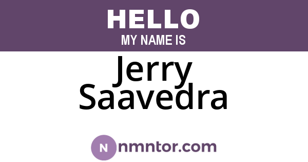 Jerry Saavedra