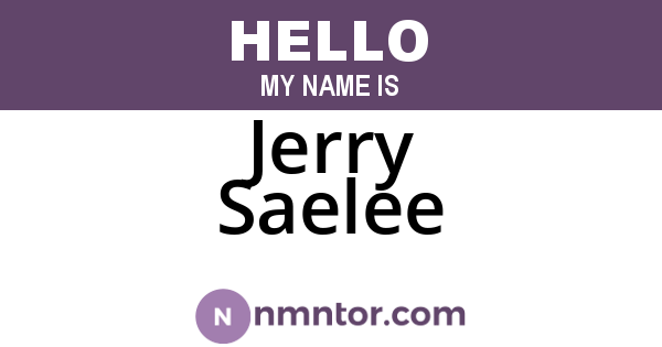 Jerry Saelee