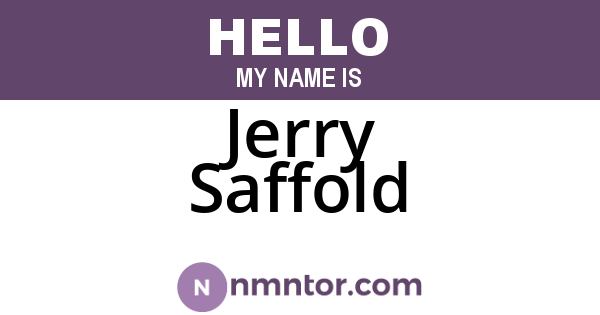 Jerry Saffold