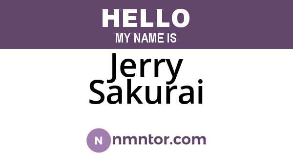 Jerry Sakurai