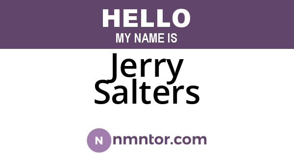 Jerry Salters