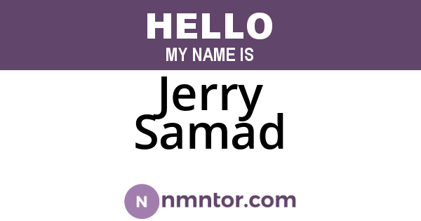 Jerry Samad