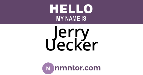 Jerry Uecker