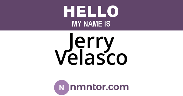 Jerry Velasco
