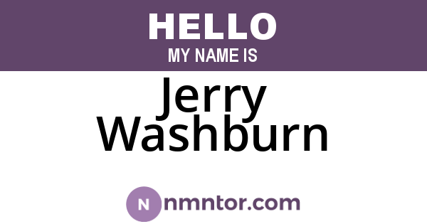 Jerry Washburn