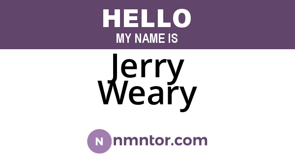 Jerry Weary