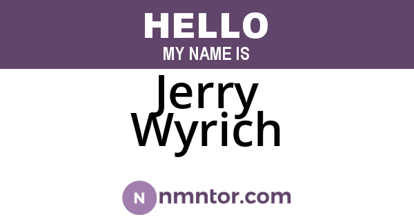 Jerry Wyrich