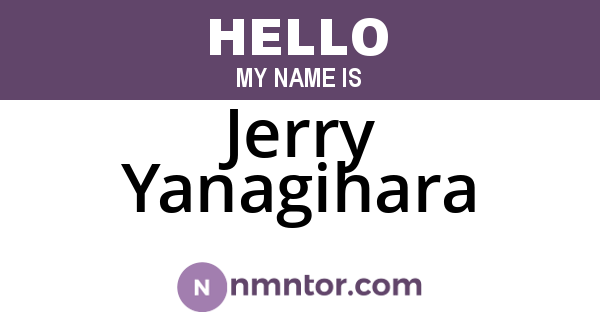 Jerry Yanagihara