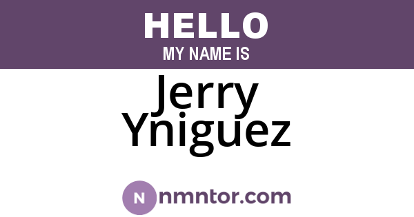 Jerry Yniguez