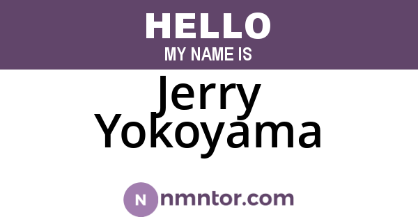 Jerry Yokoyama