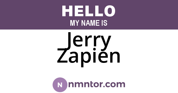 Jerry Zapien
