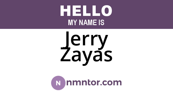 Jerry Zayas