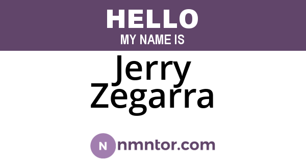 Jerry Zegarra