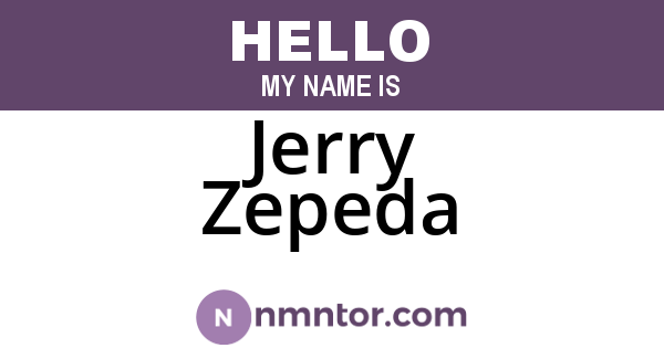 Jerry Zepeda