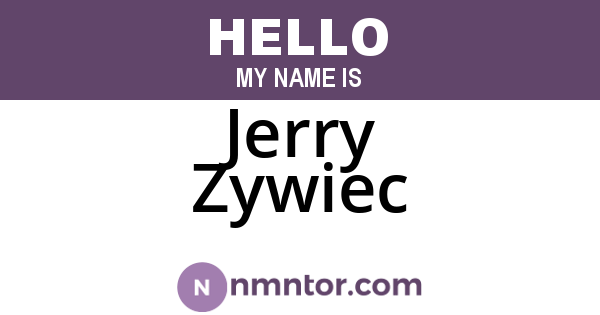 Jerry Zywiec