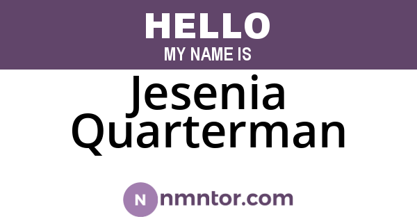 Jesenia Quarterman