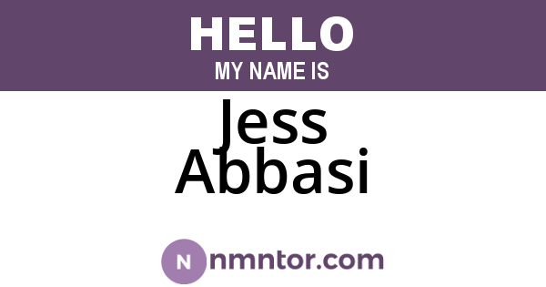 Jess Abbasi