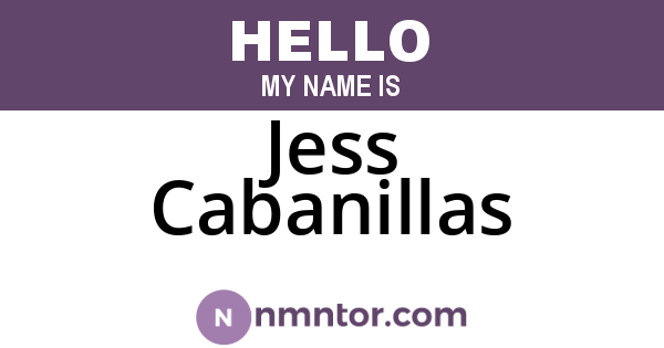 Jess Cabanillas