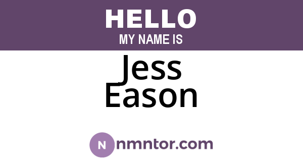 Jess Eason