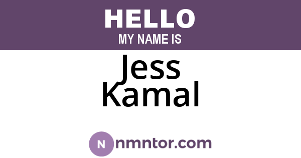 Jess Kamal