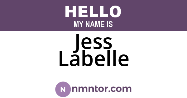 Jess Labelle