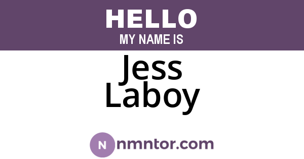 Jess Laboy