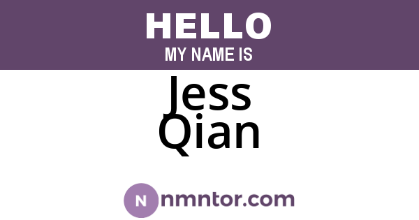 Jess Qian