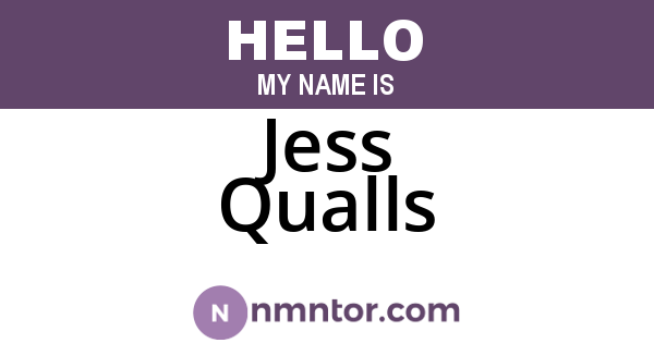 Jess Qualls