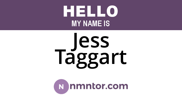 Jess Taggart