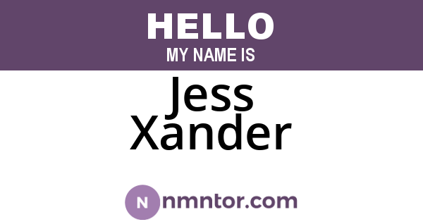 Jess Xander