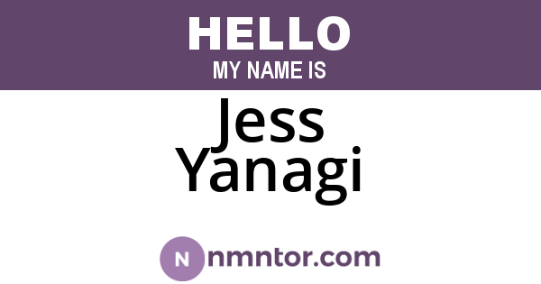 Jess Yanagi