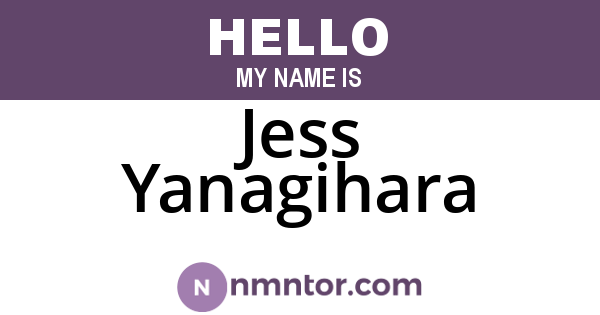 Jess Yanagihara