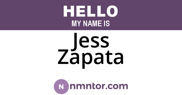 Jess Zapata