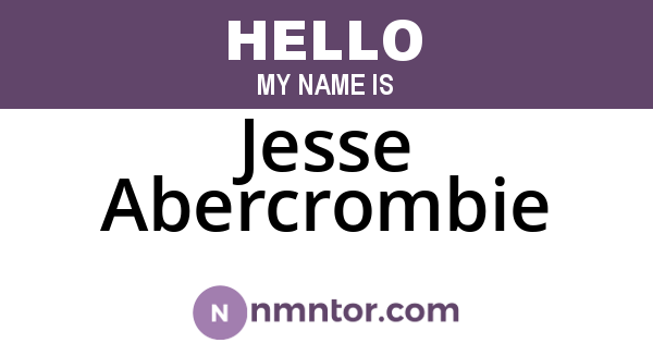 Jesse Abercrombie