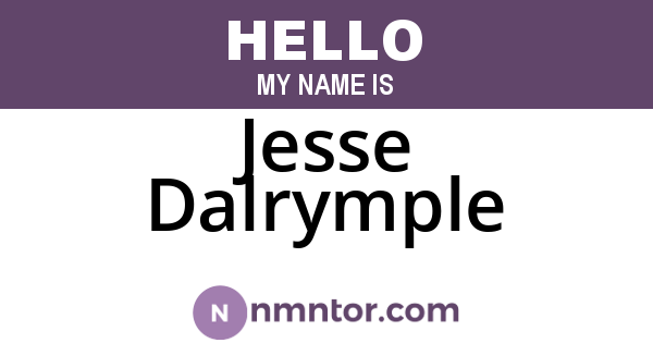 Jesse Dalrymple