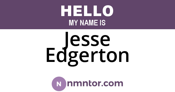 Jesse Edgerton